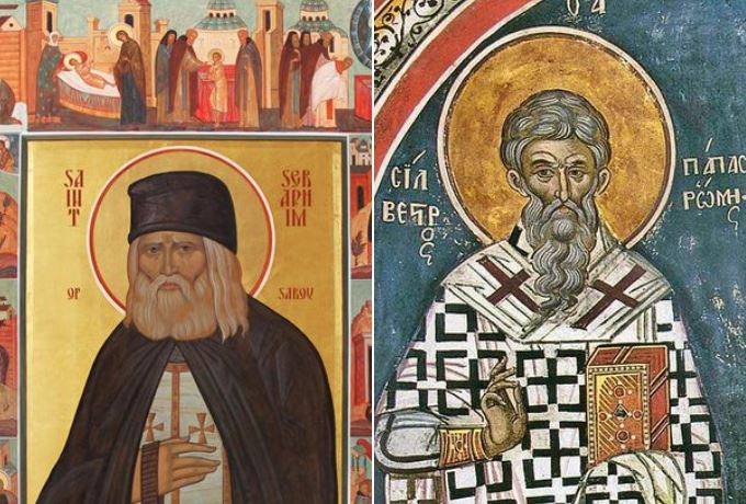 Oshënar Silvestri i Romës. Oshënar Nili në Orikum. Oshënar Serafimi në Sarov