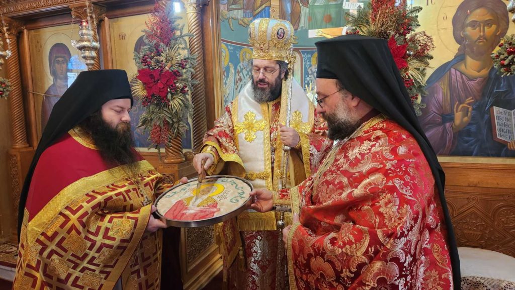 Ο Σταυροπηγίου Αλέξιος στην Αγία Μαρίνα Ηλιούπολης για την εορτή του Αγίου Χαραλάμπους