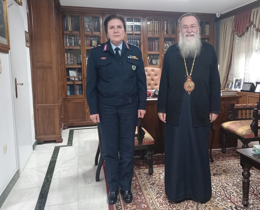 Η Διευθύντρια της Αστυνομικής Διεύθυνσης Κορινθίας επισκέφθηκε τον Μητροπολίτη Διονύσιο