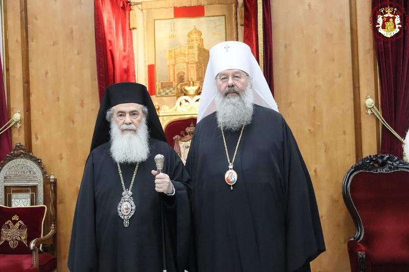 Επίσκεψη του Μητροπολίτη Καζάν στον Πατριάρχη Ιεροσολύμων