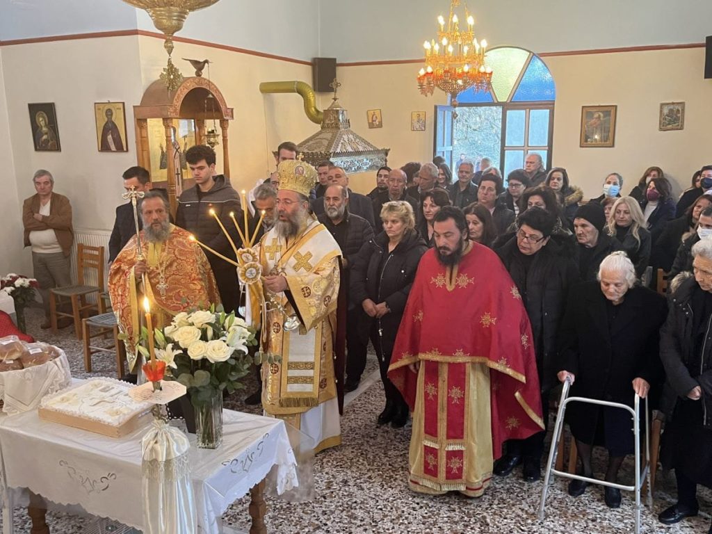 Ο Μητροπολίτης Ρεθύμνης στο Δοξαρό Μυλοποτάμου