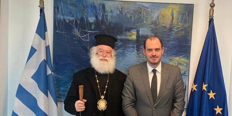 نائب وزير الخارجية اليوناني يؤكد دعم عمل البابا ثيودروس في أفريقيا
