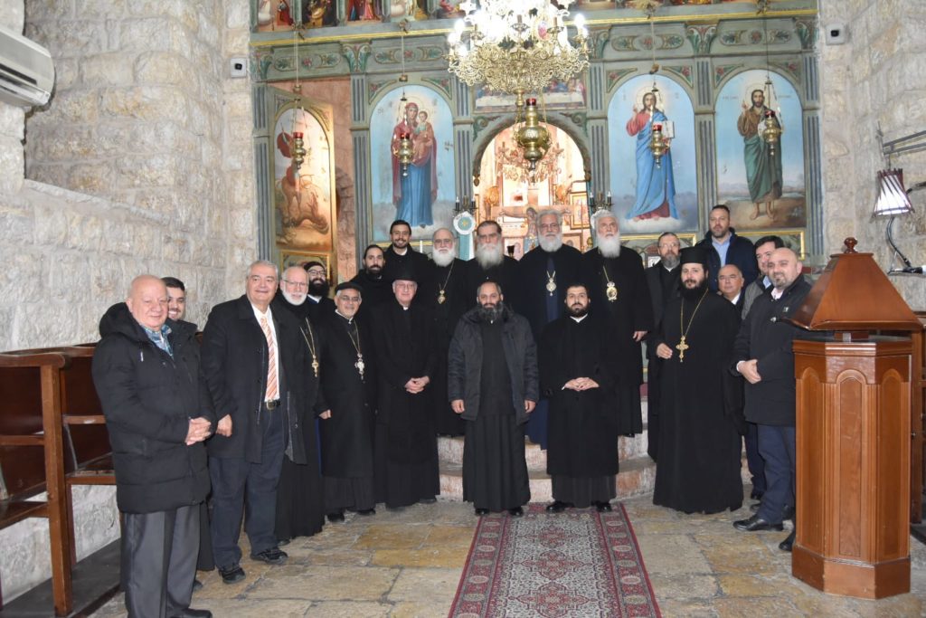 زيارة عدد من مطارنة الكنيسة الأرثوذكسية في اليونان لكنيسة القديس جاورجيوس للروم الأرثوذكس/ الفحيص
