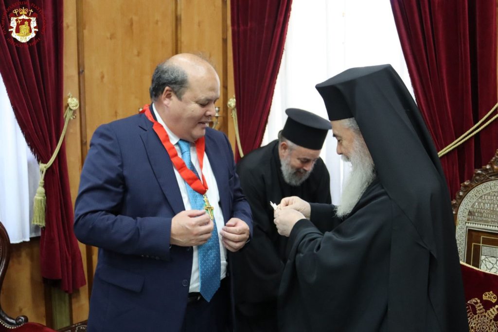 Ο Πατριάρχης Ιεροσολύμων τίμησε τον Πρέσβη του Καζακστάν σε Ισραήλ και Κύπρο