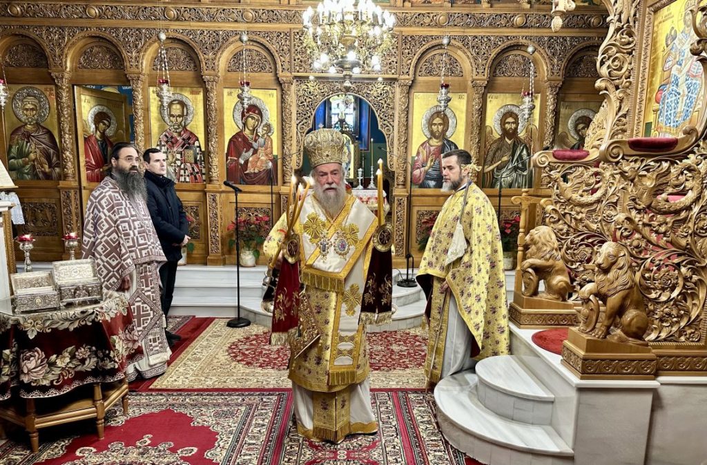 Ο Μητροπολίτης Χρυσόστομος στον Ιερό Ναό Αγίου Νικολάου Ελευθερουπόλεως