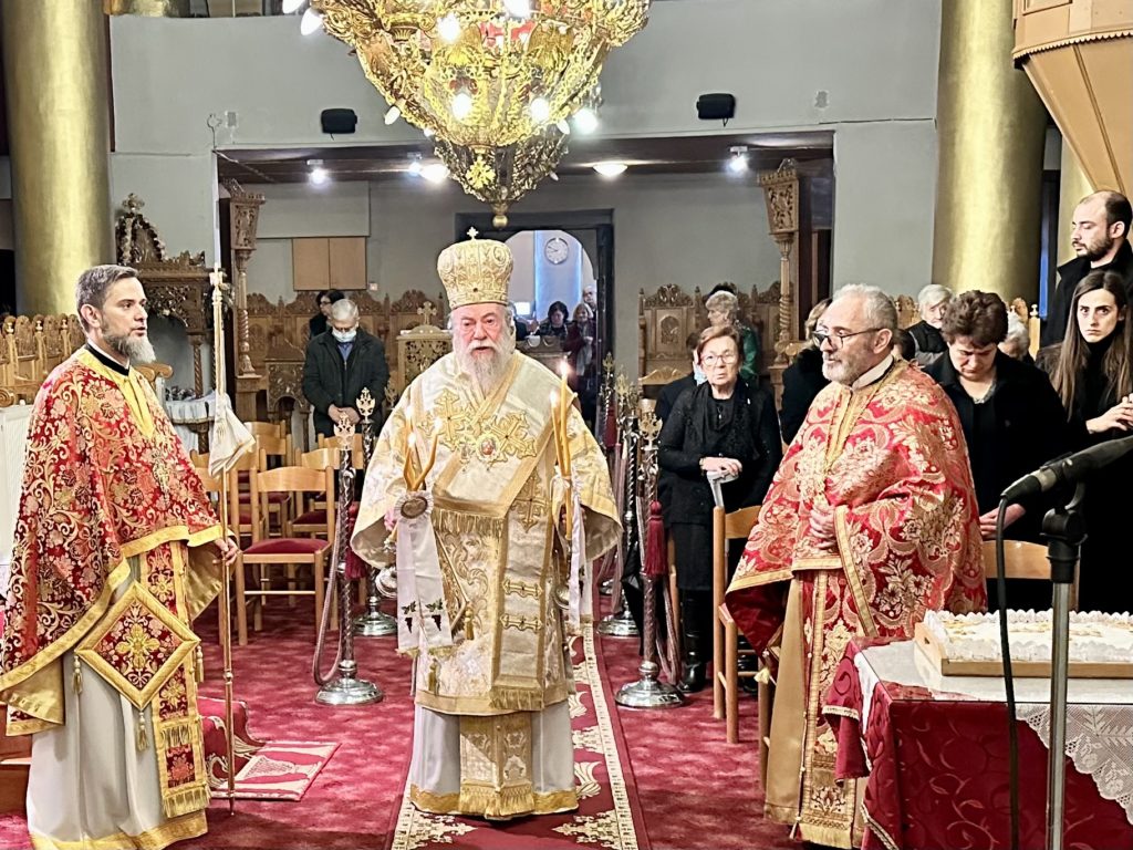 Ο Μητροπολίτης Ελευθερουπόλεως στον Ιερό Ναό Αγίου Γεωργίου Ποδοχωρίου Παγγαίου