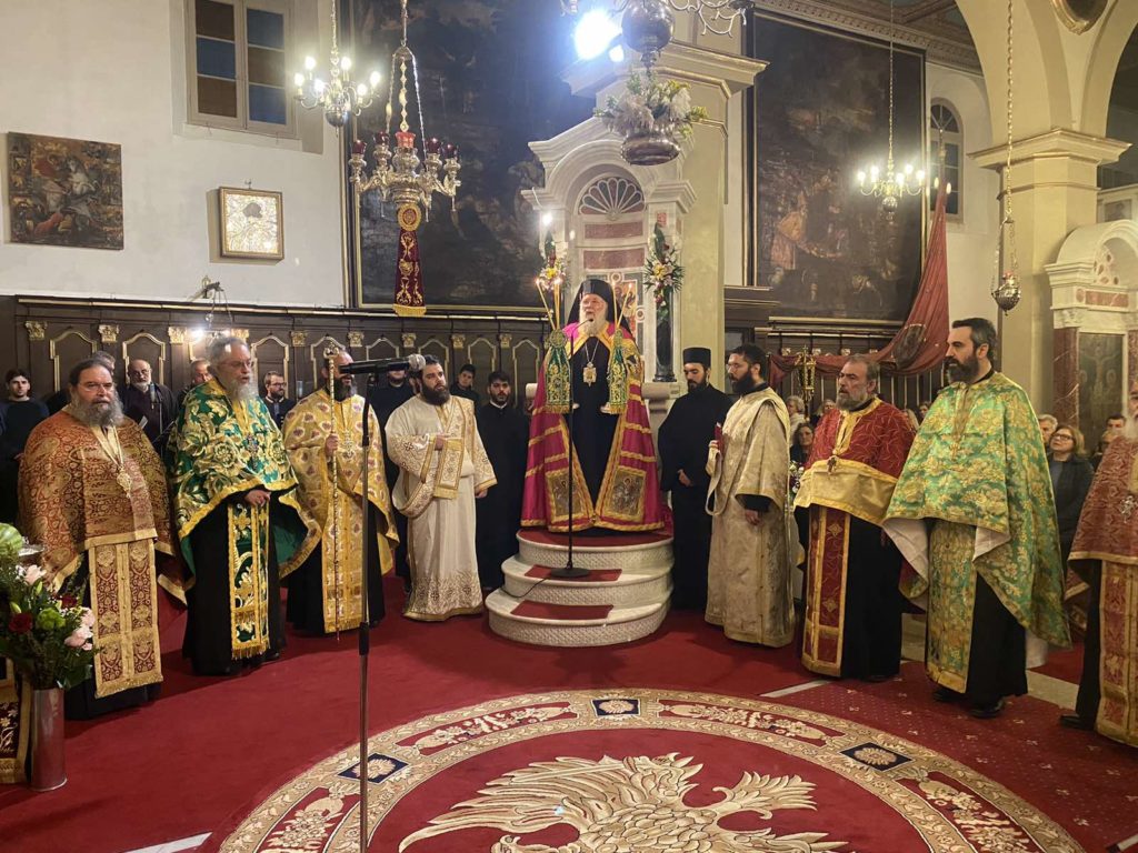 Ο Εσπερινός για την εορτή της Αγίας Θεοδώρας στην Κέρκυρα