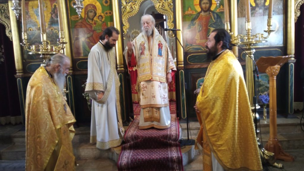 Ο Μητροπολίτης Καρυστίας στην Ιερά Μονή Μεταμορφώσεως του Σωτήρος Κύμης