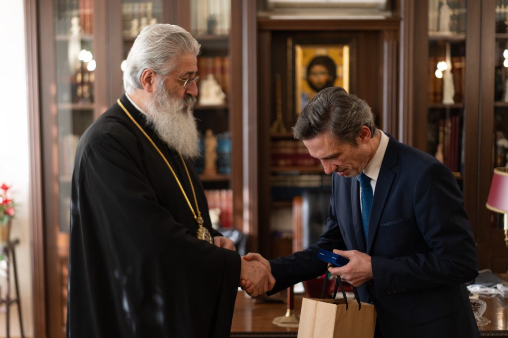 Ο Αλεξανδρουπόλεως Άνθιμος τίμησε τον Πρόεδρο της Ένωσης Πολιτιστικών Φορέων Έβρου
