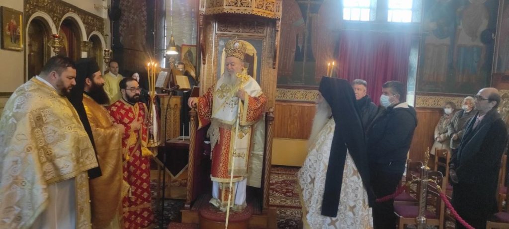 Ο Μητροπολίτης Χαλκίδος στην ενορία της Νέας Λαμψάκου