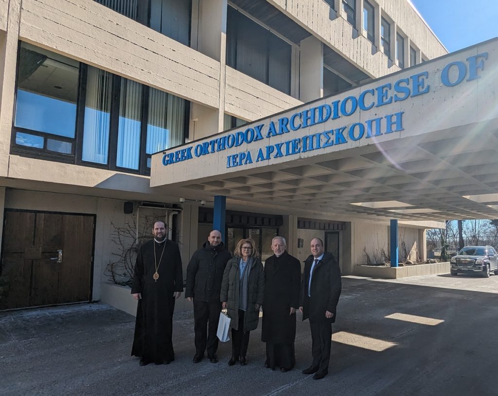 The New Ambassador of Greece to Canada Her Excellency Akaterini Dimakis visited the Archdiocese of Canada and Two of its Eighteen Foundations
