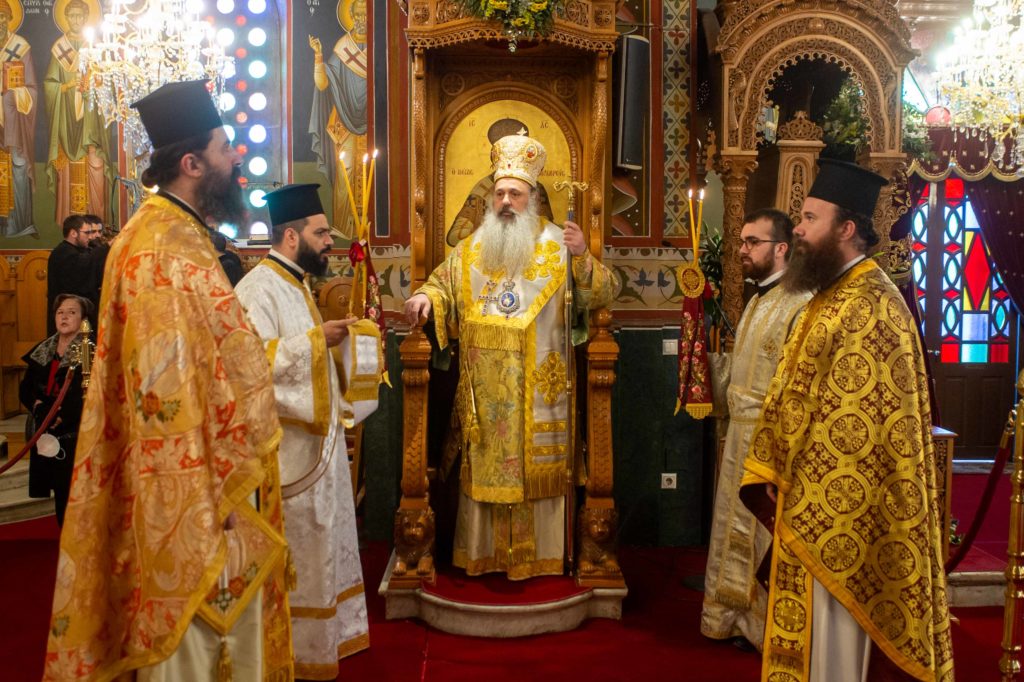 Ο Σταγών και Μετεώρων Θεόκλητος στην Υπαπαντή της Καλαμάτας