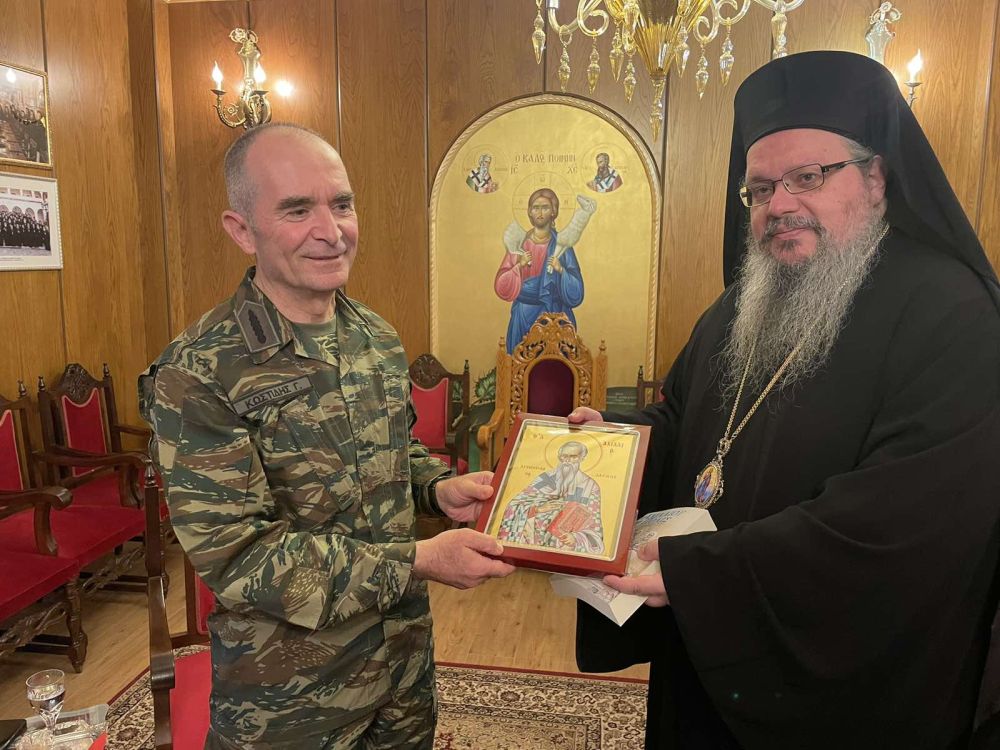 Επίσκεψη του νέου Αρχηγού ΓΕΣ στον Μητροπολίτη Λαρίσης
