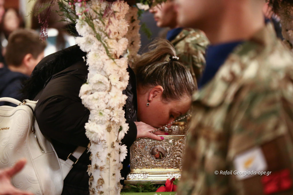 Συνεχίζεται το προσκύνημα της Αγίας Ζώνης στον Ιερό Ναό του Αποστόλου Ανδρέου στο Επισκοπειό Λευκωσίας