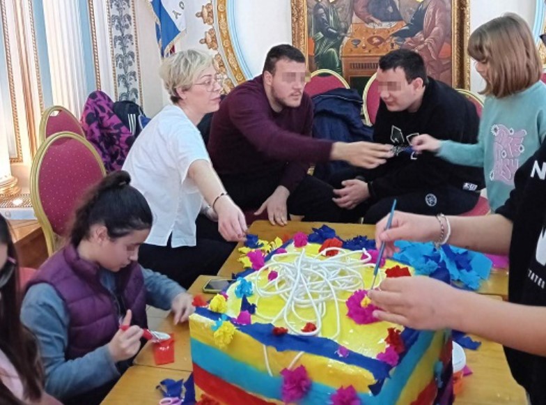 Παιδιά του Συλλόγου Προσαρμοσμένων Δραστηριοτήτων στον Ι.Ν. Αγίου Δημητρίου ομωνύμου Δήμου