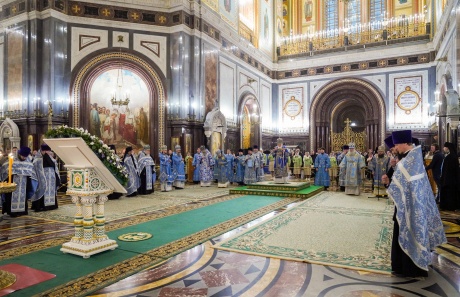 В праздник Сретения Господня Предстоятель Русской Церкви совершил Литургию в Храме Христа Спасителя и возглавил хиротонию архимандрита Владимира (Бирюкова) во епископа Каинского
