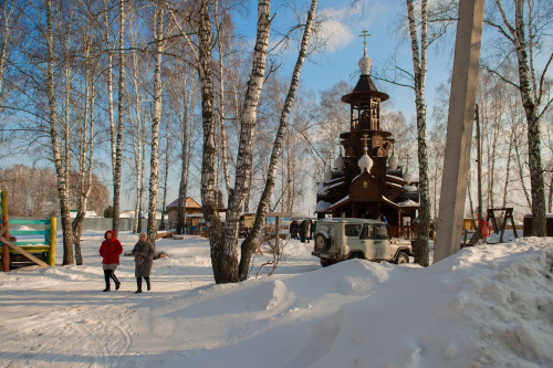 Храм по образцам древнерусского зодчества построили под Томском