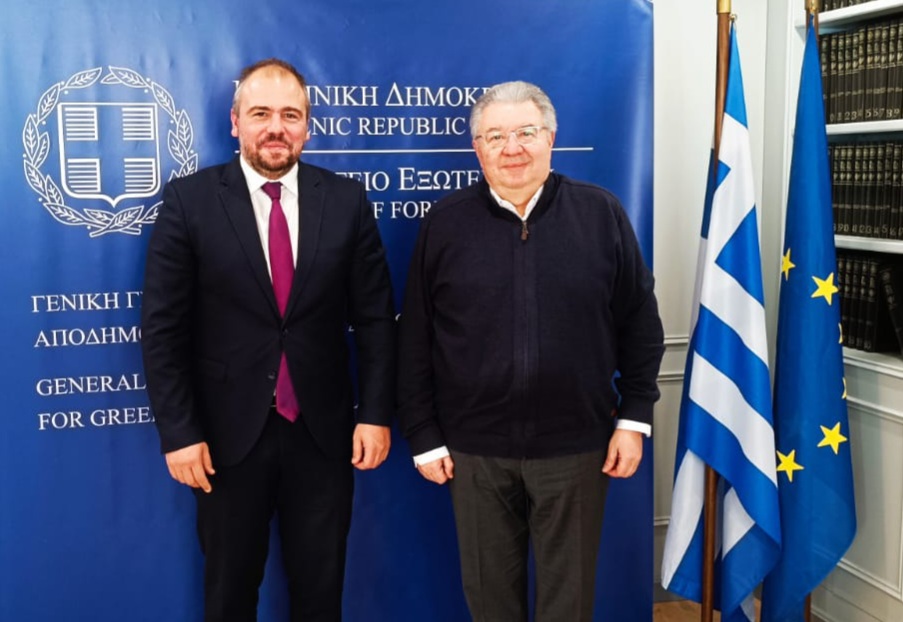 Συνάντηση Φίλιππου Φόρτωμα με τον Ιωάννη Χρυσουλάκη για θέματα που αφορούν τον Ελληνισμό της Διασποράς