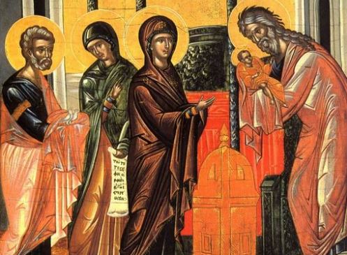 Paraqitja e Zotit tonë Jisu Krisht në Tempull (Ipapandia). Dëshmor i ri Jordani i Trebizondës