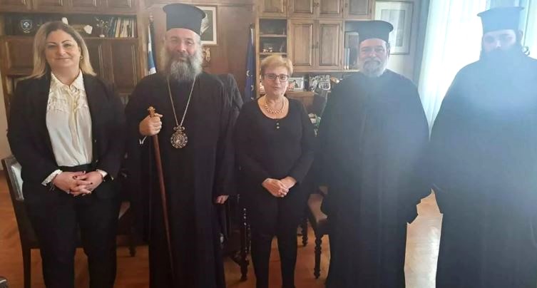 Με την Αντιπεριφερειάρχη Ρεθύμνου συναντήθηκε ο Μητροπολίτης Ρεθύμνης