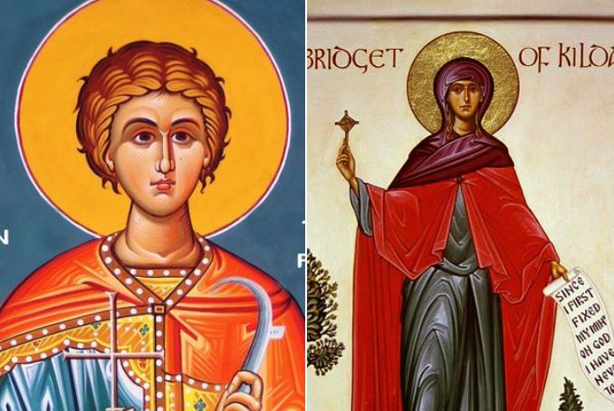 Dëshmor Trifoni. Dëshmorët Perpetua, Felicitia, Saturnili etj. Oshënare Brixhida në Irlandë. Oshënar Petro në Galati