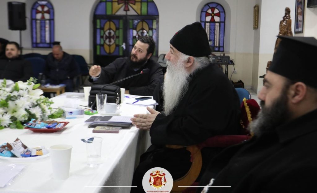 المطران خريستوفوروس يلتقي مرتّلي الكنيسة