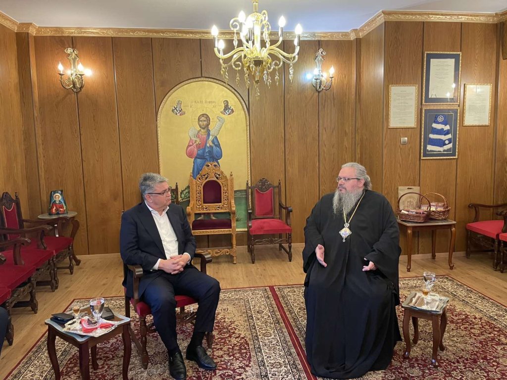 Στον Μητροπολίτη Λαρίσης ο Πρόεδρος της ΝΙΚΗΣ, Δημήτρης Νατσιός