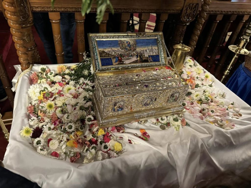 Έως το μεσημέρι το προσκύνημα της Αγίας Ζώνης στην Ευαγγελίστρια Ιδαλίου – Το απόγευμα η υποδοχή στη Μητρόπολη Ταμασού