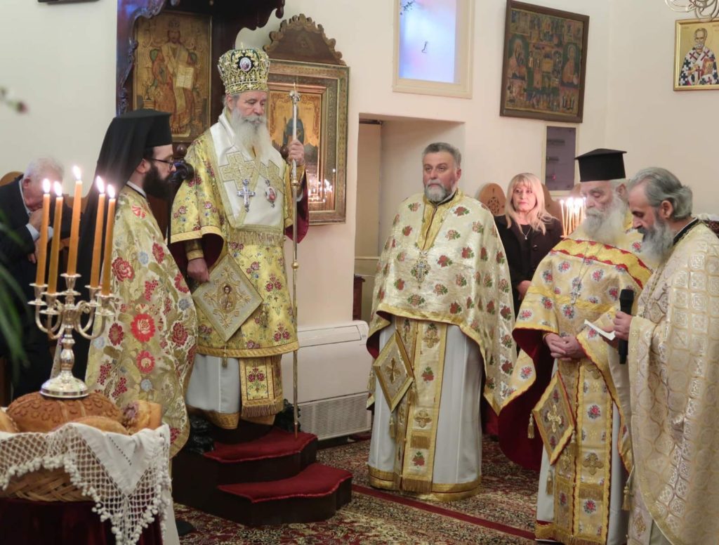 Ο Μητροπολίτης Εφραίμ στον πανηγυρίζοντα ιστορικό ναό της Υπαπαντής Ύδρας