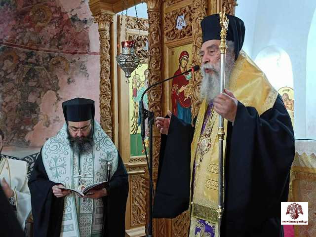 Ο Μητροπολίτης Σπάρτης τέλεσε την Εξόδιο Ακολουθία ιεροδιακόνου Νείλου στην Ι.Μ. Τιμίου Προδρόμου Κυνουρίας