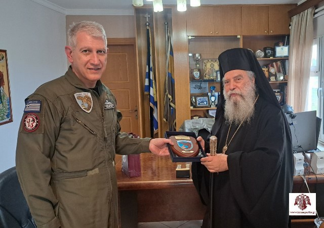 Στην 124 Πτέρυγα Βασικής Εκπαίδευσης στην Τρίπολη ο Μητροπολίτης Σπάρτης