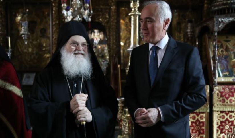 Ο νέος Πολιτικός Διοικητής του Αγίου Όρους στην Ι.Μ.Μ. Βατοπαιδίου (ΦΩΤΟ)