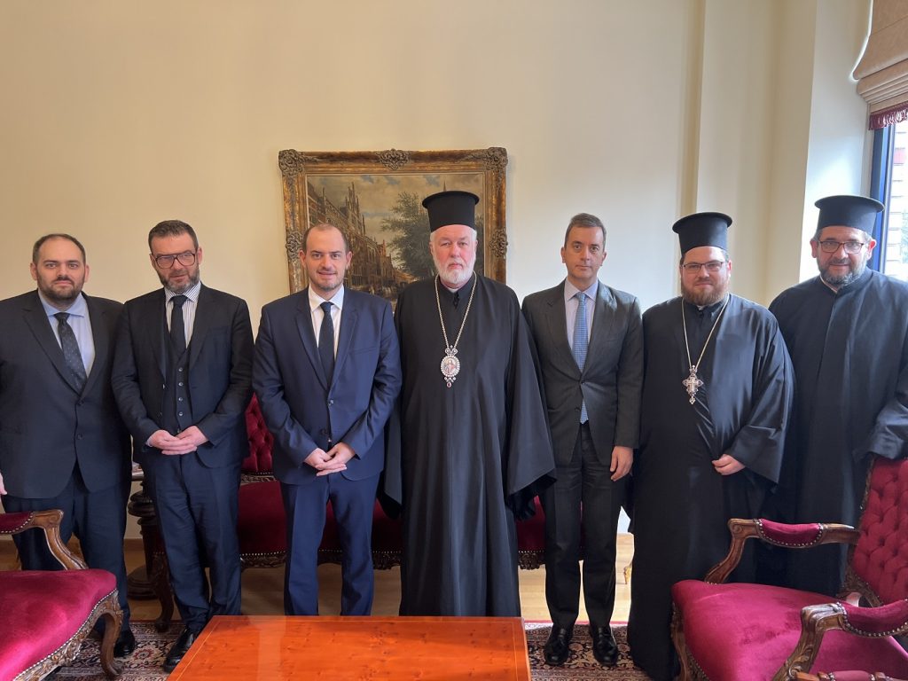 Ο ΥΦΕΞ Γιώργος Κώτσηρας στον Μητροπολίτη Βελγίου