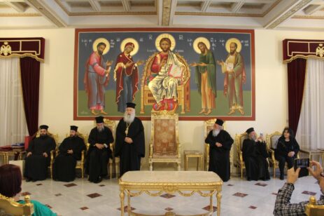 Ο Μητροπολίτης Σερρών με ομάδα προσκυνητών στον Αρχιεπίσκοπο Κύπρου