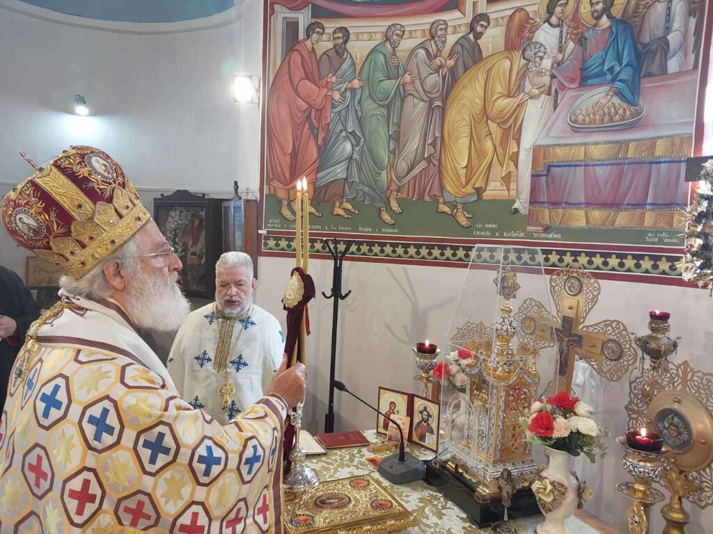 Θεία Λειτουργία στην Μαθιά Πεδιάδος