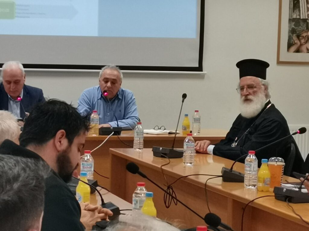 Σε ενημερωτική εκδήλωση στο Δημαρχείο Βιάννου ο Μητροπολίτης Αρκαλοχωρίου