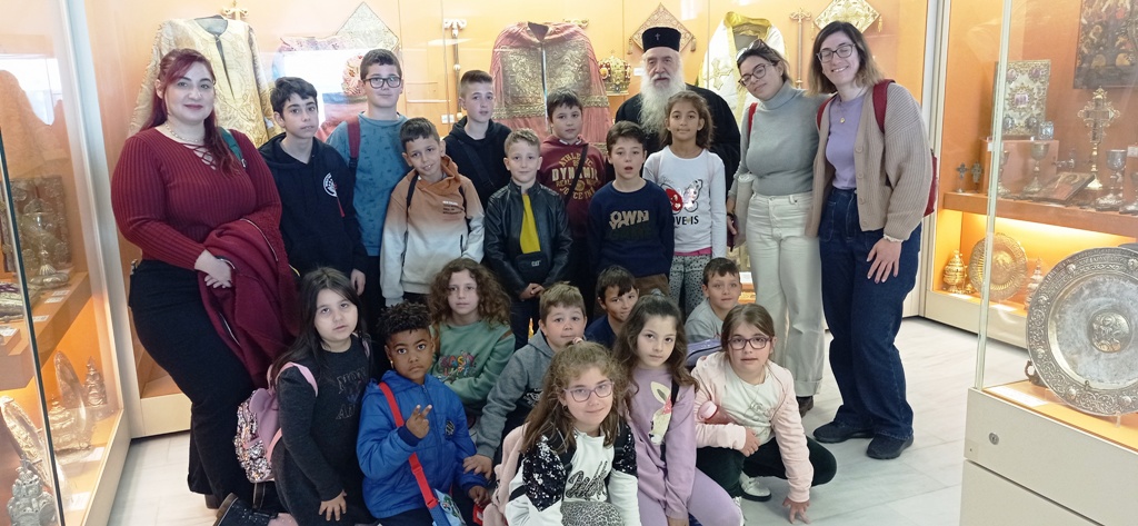 Επίσκεψη μαθητών στο Εκκλησιαστικό και Βυζαντινό Μουσείο της Ιεράς Μητροπόλεως Σάμου