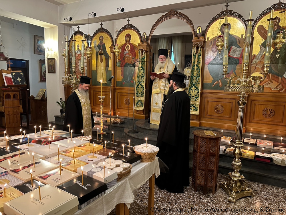 Ο Μητροπολίτης Ιεραπύτνης στον Ιερό Ναό Οσίου Νίκωνος Ιεράπετρας
