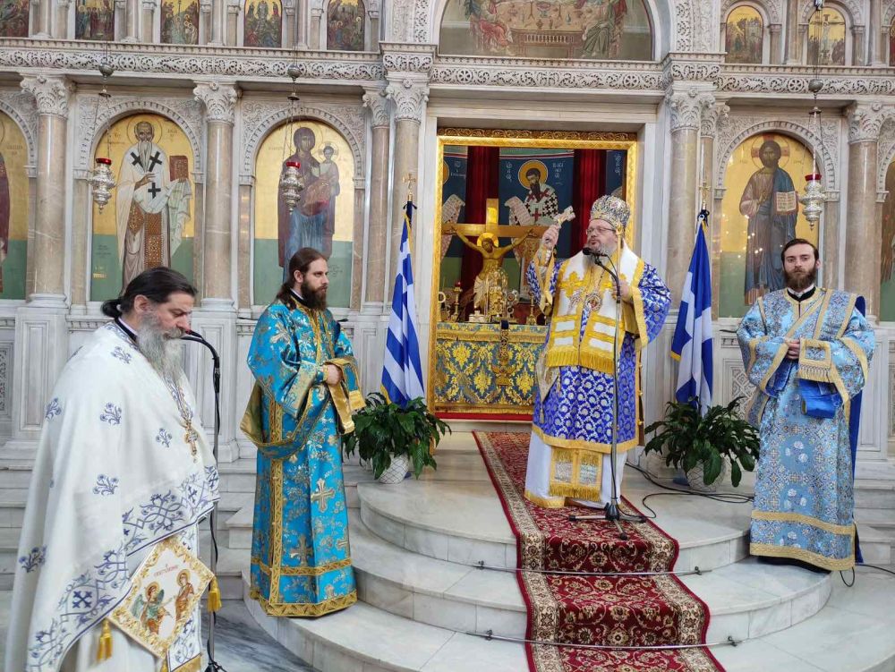 Πανηγυρική Θεία Λειτουργία της εορτής του Ευαγγελισμού της Θεοτόκου στον Άγιο Αχίλλιο Λαρίσης