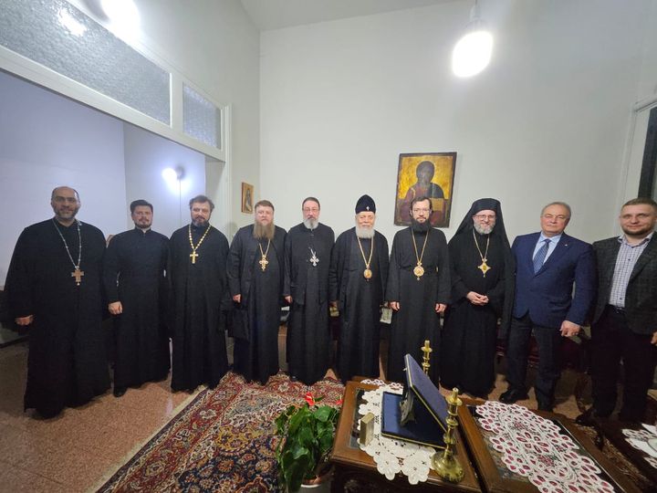 ‎زيارة الوفد الروسي دار المطرانية