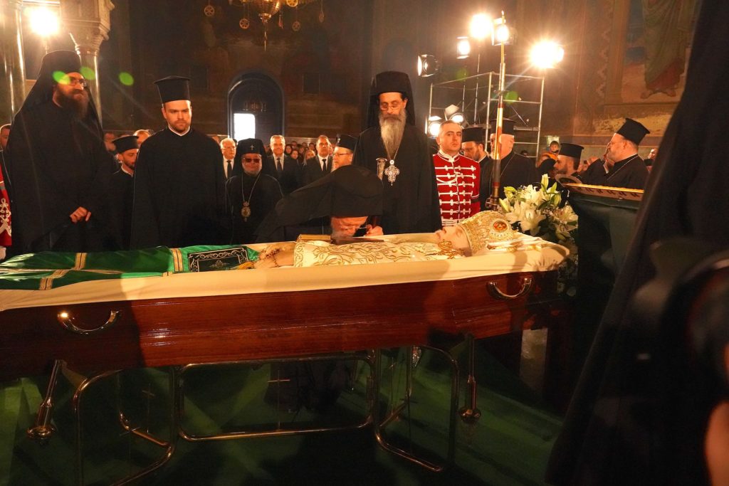 Ο Οικουμενικός Πατριάρχης προσκύνησε τη σορό του μακαριστού Πατριάρχη Βουλγαρίας Νεοφύτου