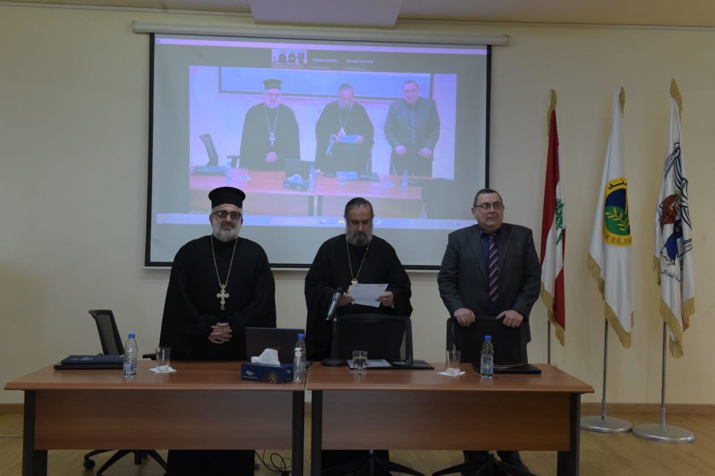 مناقشة رسالة ماستر في اللاهوت أعدها الأب يوسف داروس.