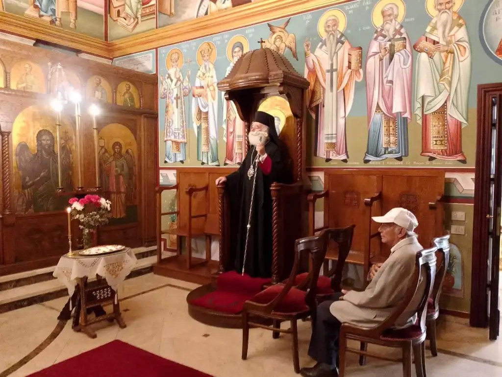 البابا ثيودروس يحتفل بتذكار القديس العظيم في الشهداء ثيودروس التيروني.
