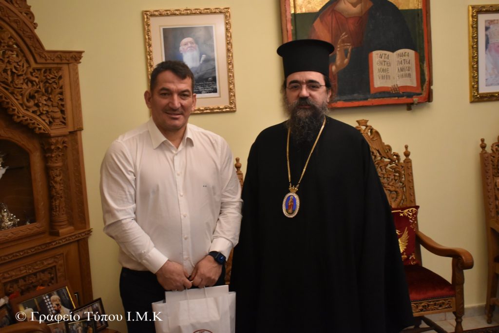 Επίσκεψη του Ολυμπιονίκη Πύρρου Δήμα στον Μητροπολίτη Καστορίας