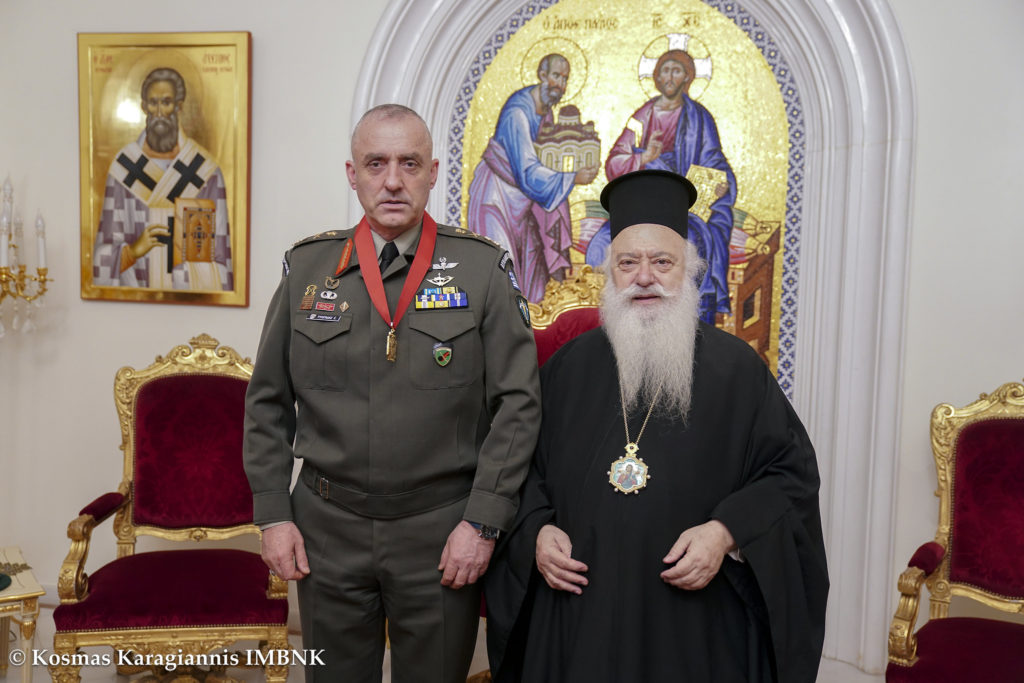 Επίσκεψη του αποχωρήσαντος Διοικητή της 1ης Μεραρχίας Πεζικού στον Μητροπολίτη Βεροίας