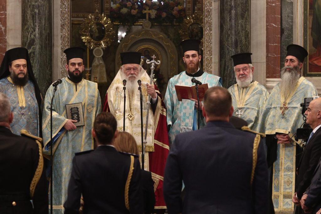 Δοξολογία για την Εθνική Εορτή της 25ης Μαρτίου στον Ιερό Μητροπολιτικό Ναό Αθηνών