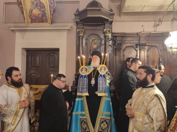 Ο Μητροπολίτης Νεκτάριος στον Ιερό Προσκύνημα του Αγίου Σπυρίδωνος για την εορτή του Ευαγγελισμού