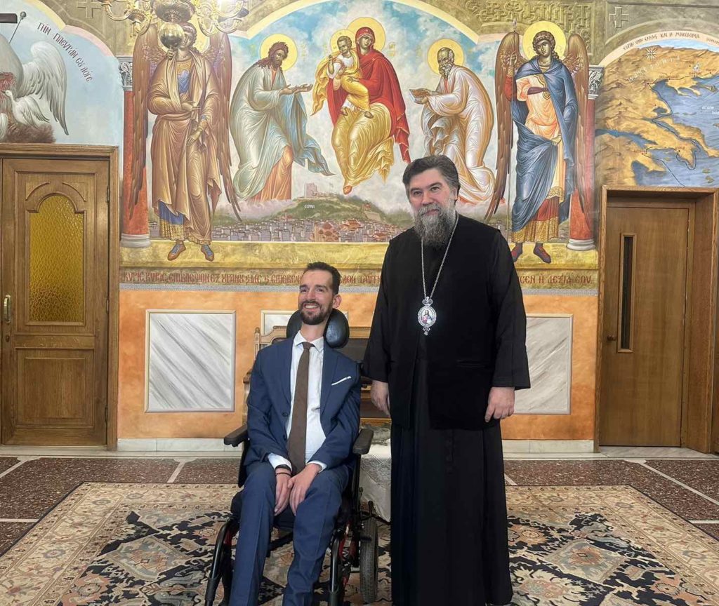 Επίσκεψη του ευρωβουλευτή Στέλιου Κυμπουρόπουλου στον Μητροπολίτη Σερρών