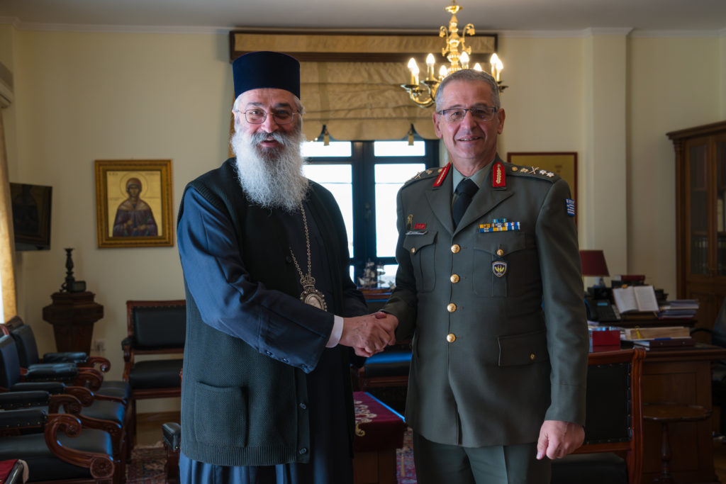 Επίσκεψη του νέου Διοικητή της 12ης Μ/Κ Μεραρχίας Πεζικού στον Μητροπολίτη Αλεξανδρουπόλεως