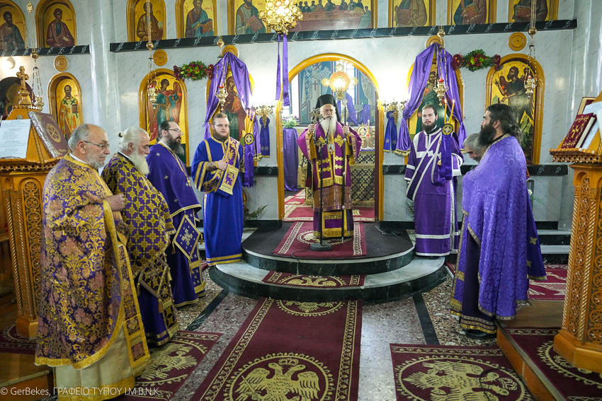 Προηγιασμένη στον Αρχάγγελο Ναούσης για την εορτή της Συνάξεως του Αρχαγγέλου Γαβριήλ